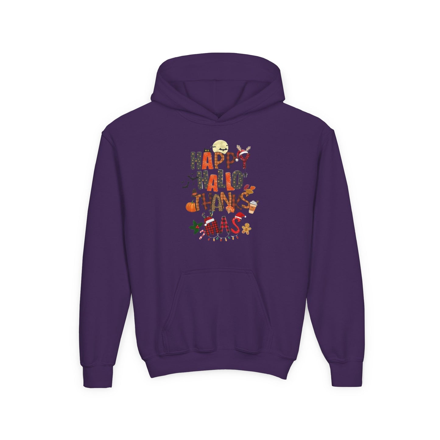 Happy Hallothanksmas Youth Hoodie