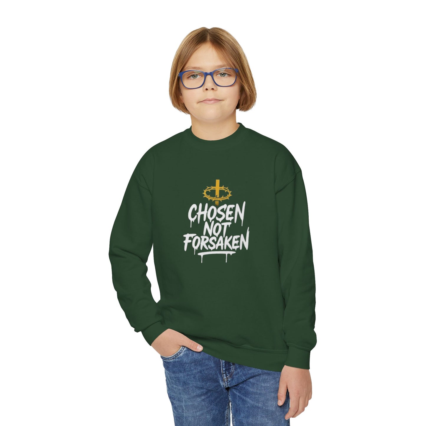 Chosen, Not Forsaken Youth Crewneck Sweatshirt