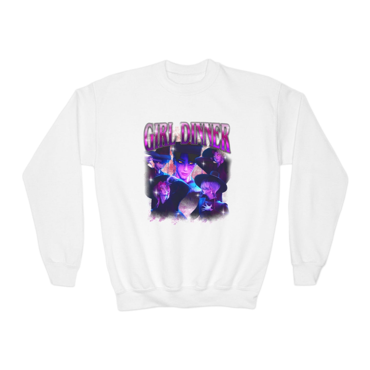 Kpop Girl Dinner Youth Crewneck Sweatshirt