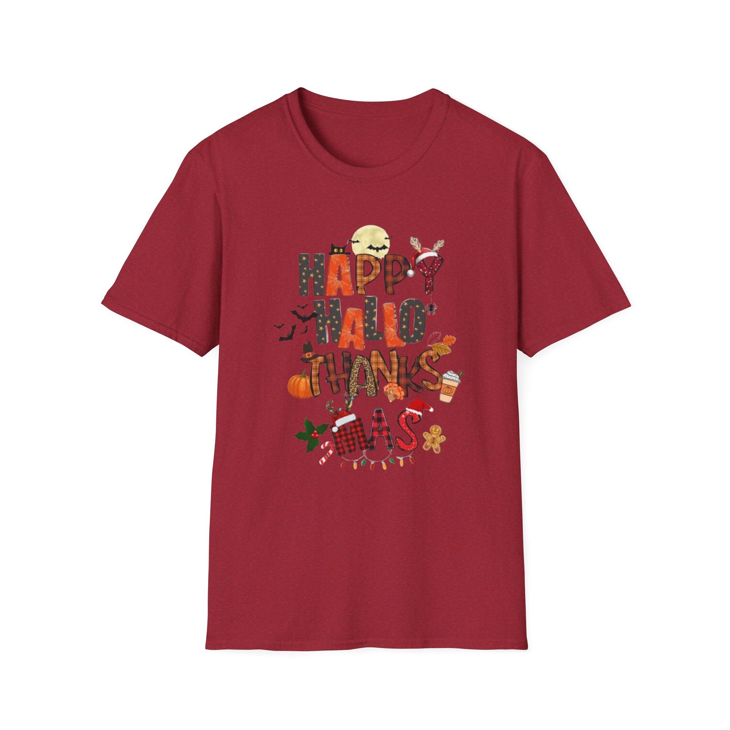 Happy Hallothanksmas Unisex Softstyle T-Shirt