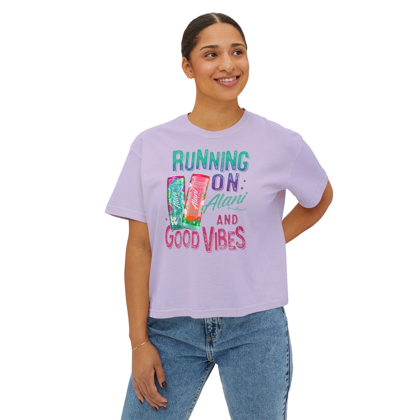 Running on Alani & Good Vibes Women's Boxy Tee