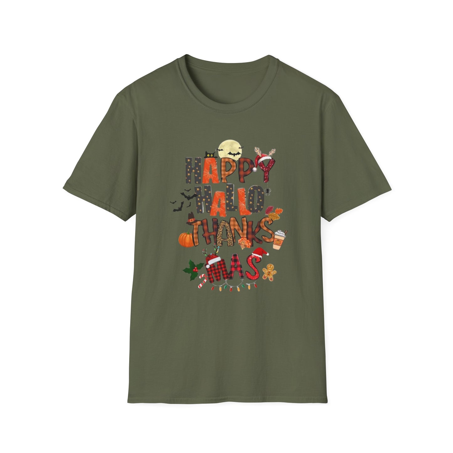 Happy Hallothanksmas Unisex Softstyle T-Shirt
