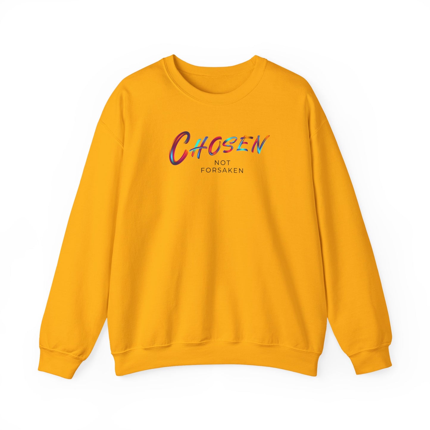 Chosen Not Forsaken Sweatshirt, Inspirational Crewneck, Faith-Based Apparel, Comfortable Unisex Sweatshirt, Perfect Gift for Believers