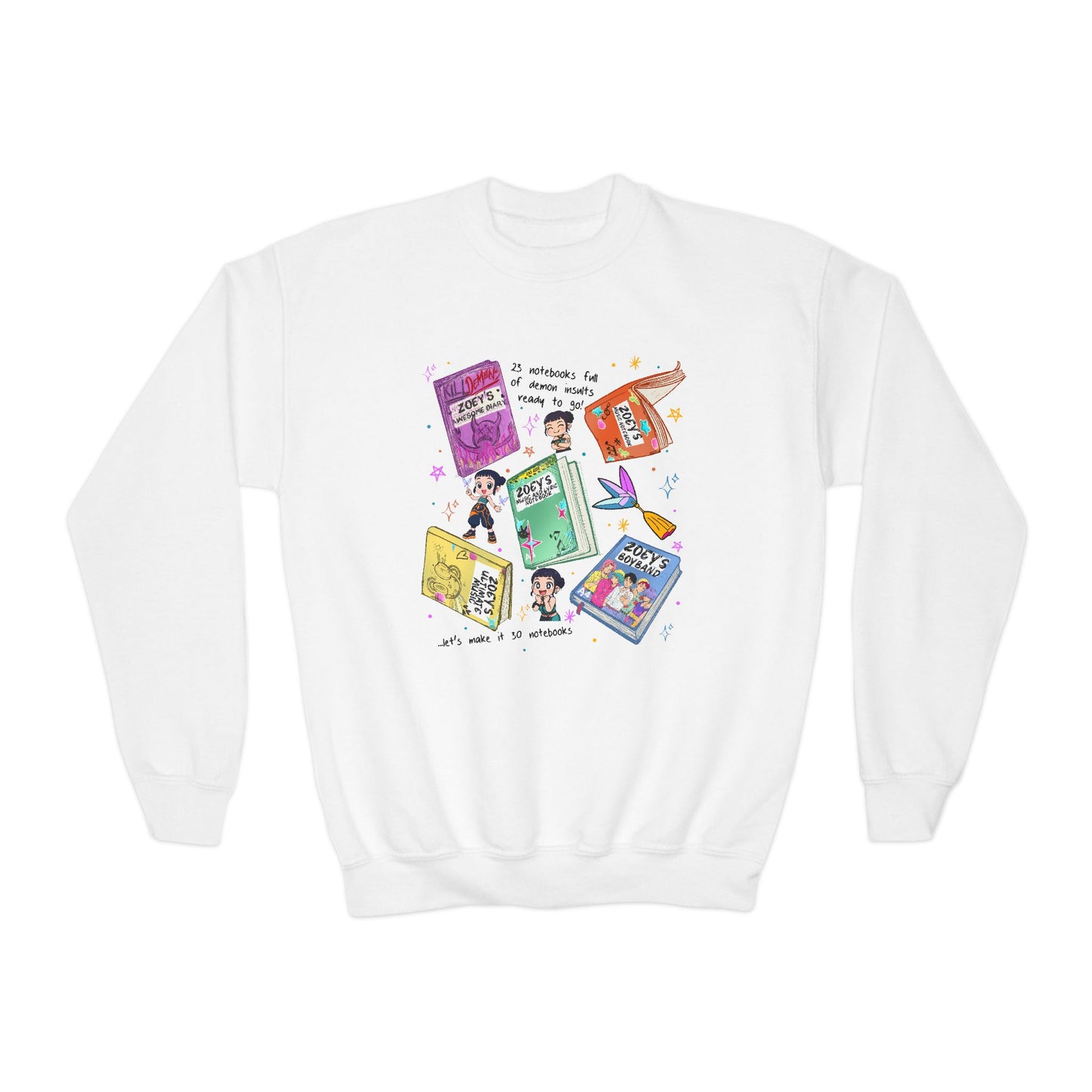 K-Pop Zoe's Books Youth Crewneck Sweatshirt