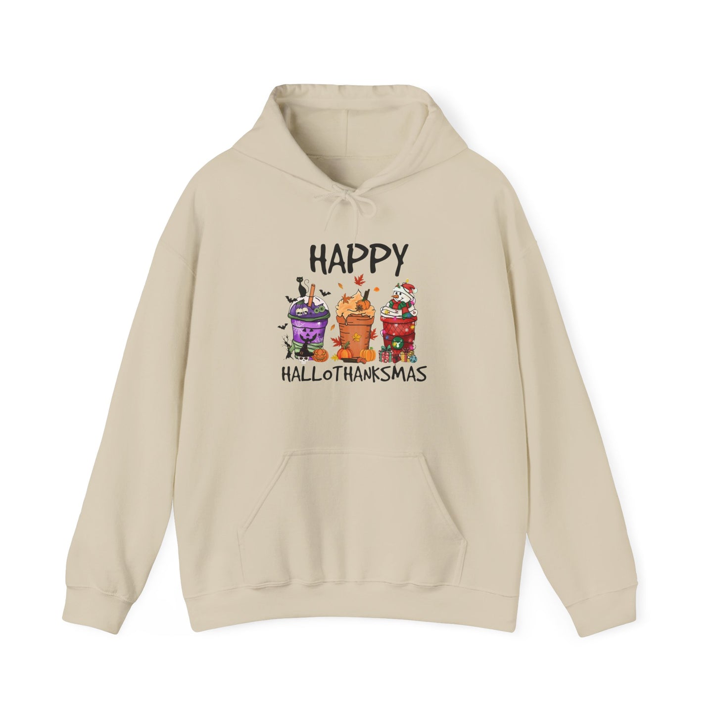 Happy Hallothanksmas Drinks Unisex Hoodie