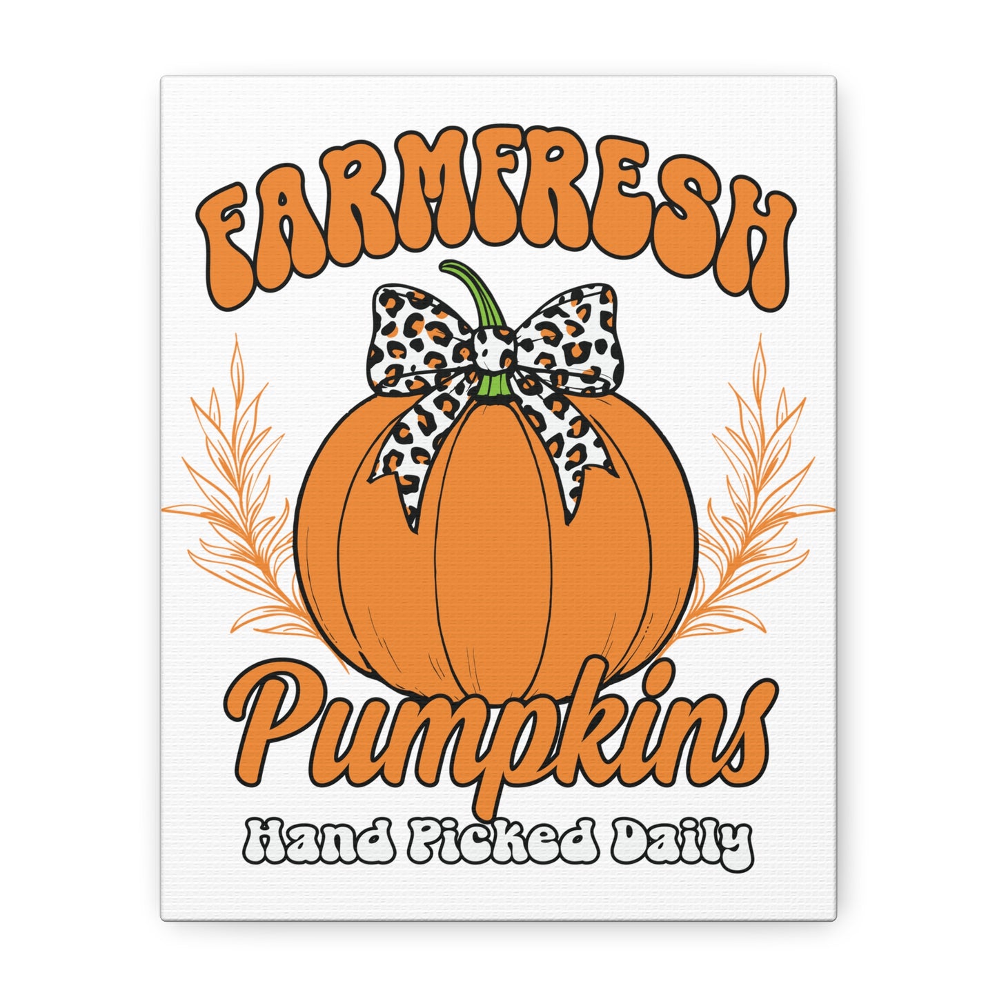 Farm Fresh Pumpkins Canvas