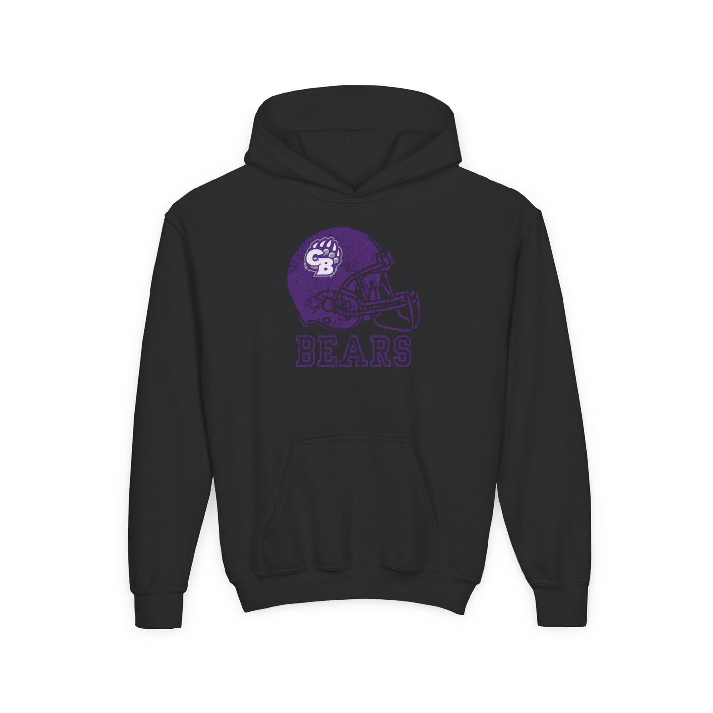 CB Bears Helmet Youth Hoodie