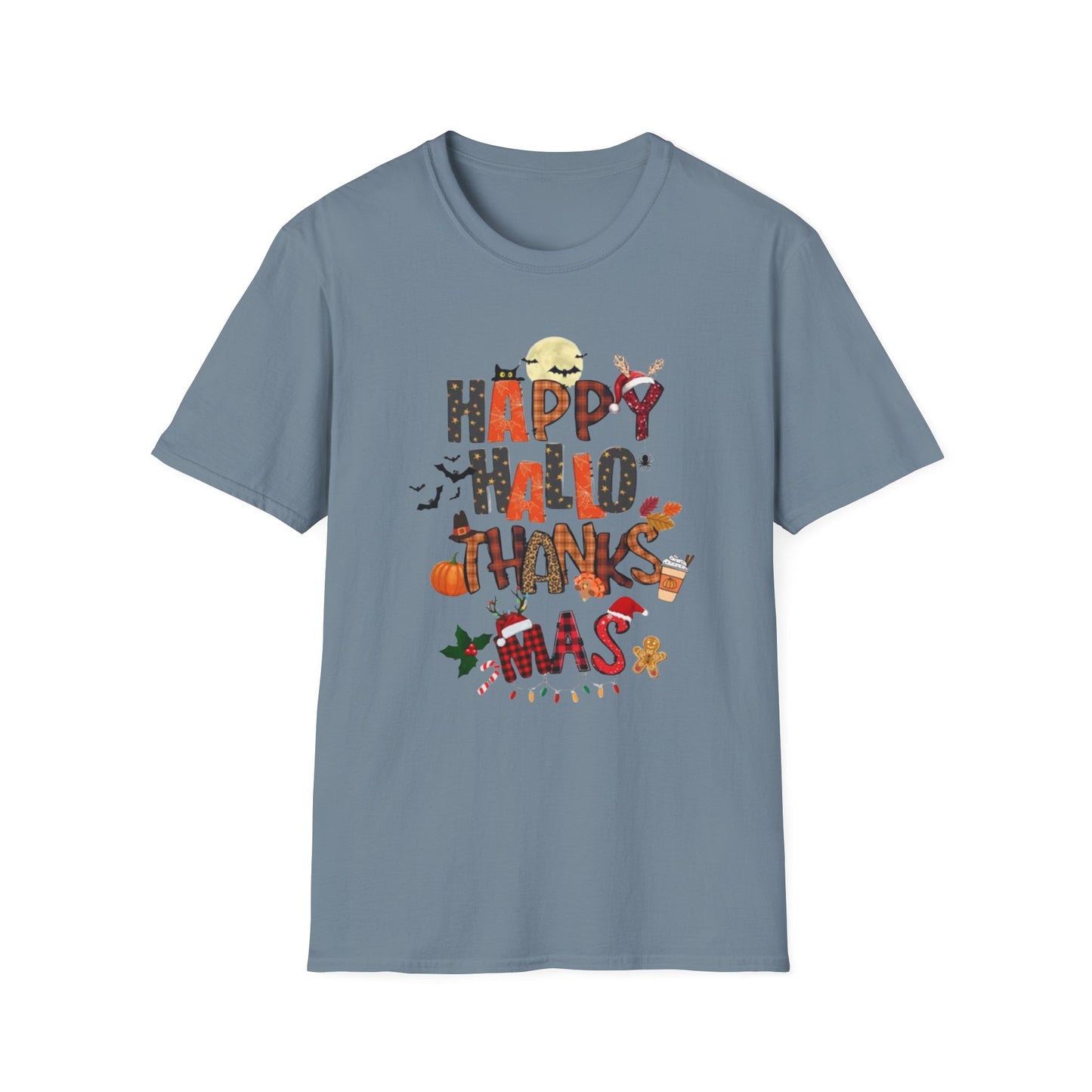 Happy Hallothanksmas Unisex Softstyle T-Shirt