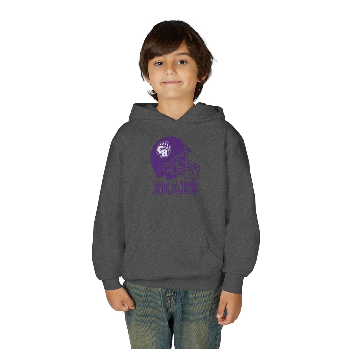 CB Bears Helmet Youth Hoodie