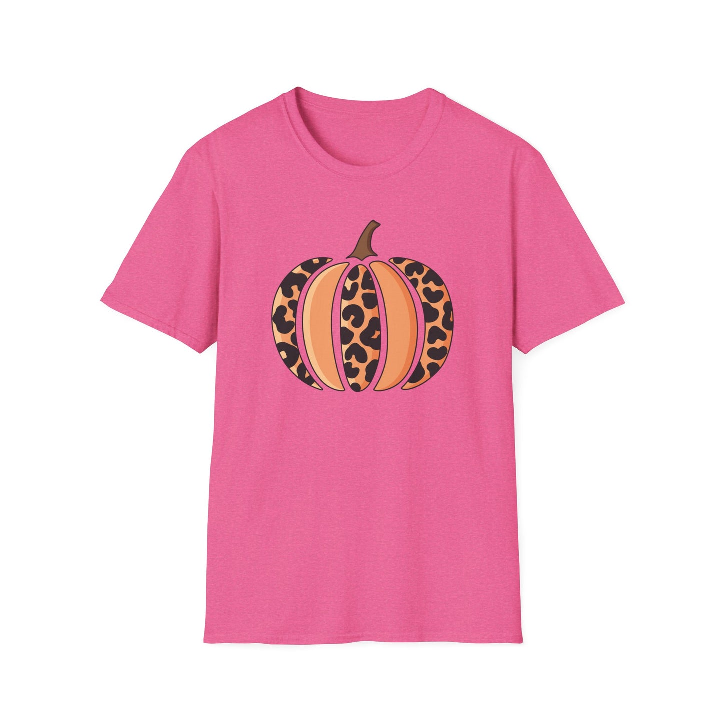 Leopard Print Pumpkin Unisex T-Shirt