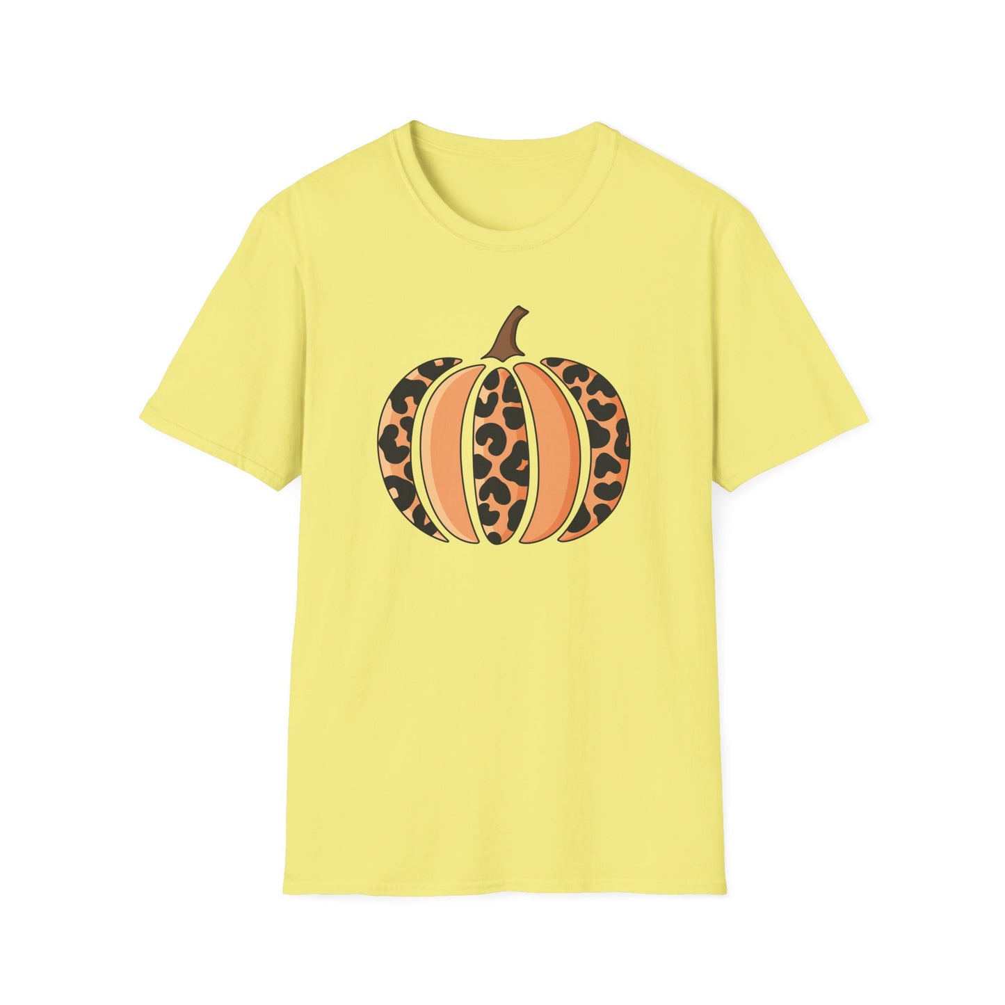 Leopard Print Pumpkin Unisex T-Shirt