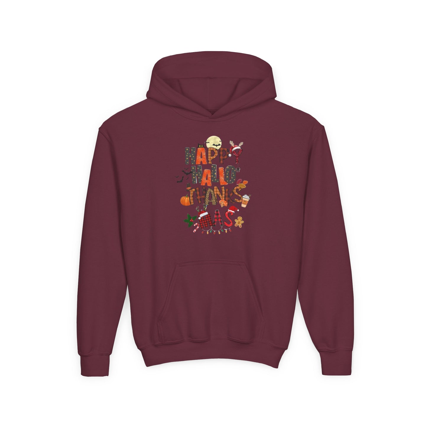 Happy Hallothanksmas Youth Hoodie