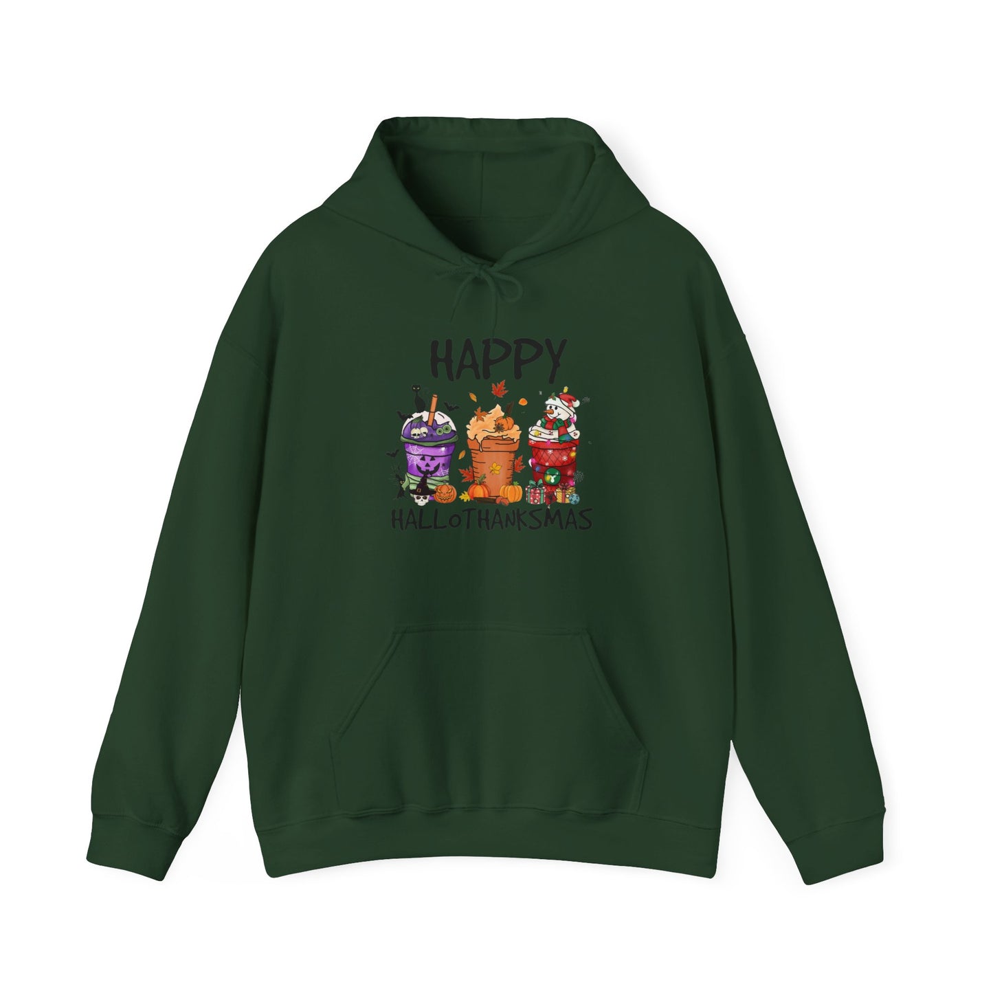 Happy Hallothanksmas Drinks Unisex Hoodie