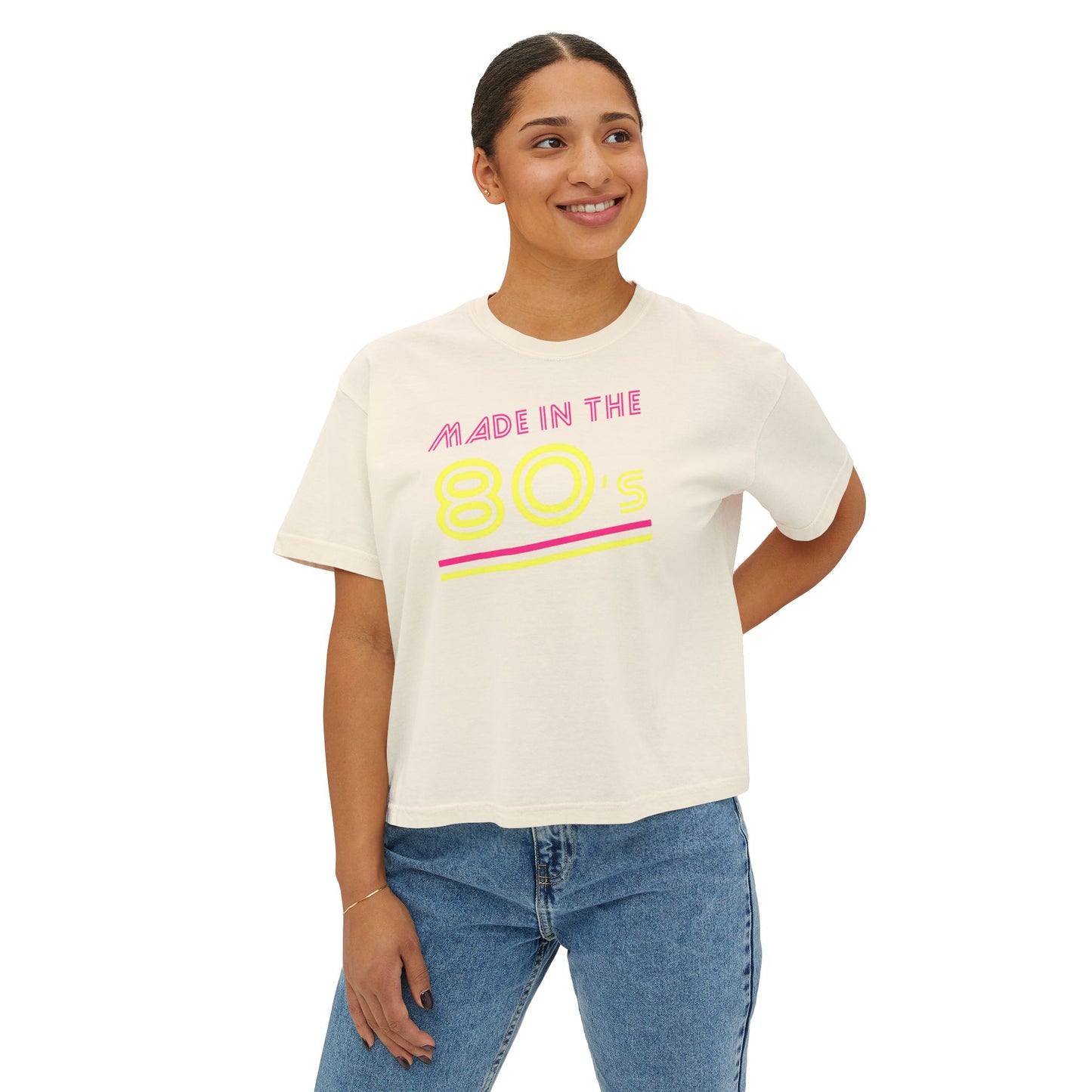 Made in the 80's Neon Boxy Tee