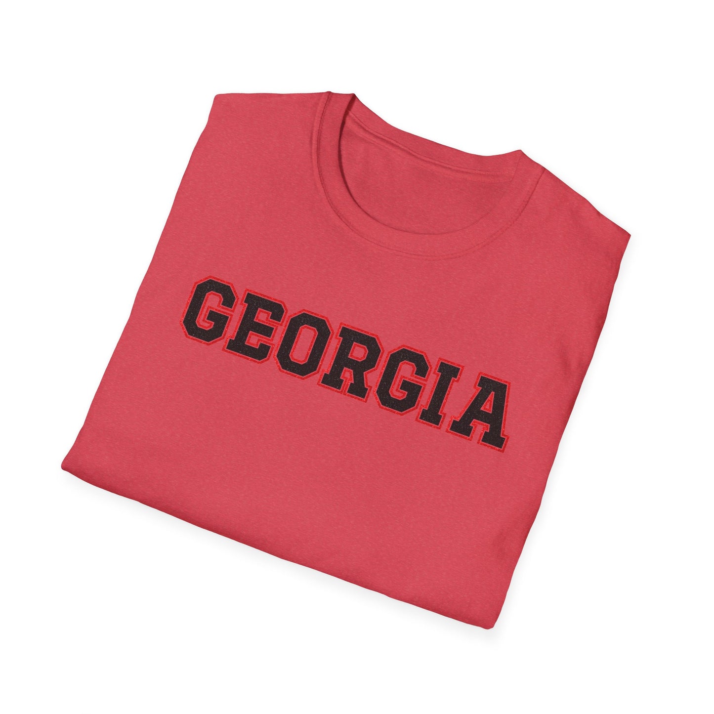 Glittery Black Georgia Softstyle T-Shirt