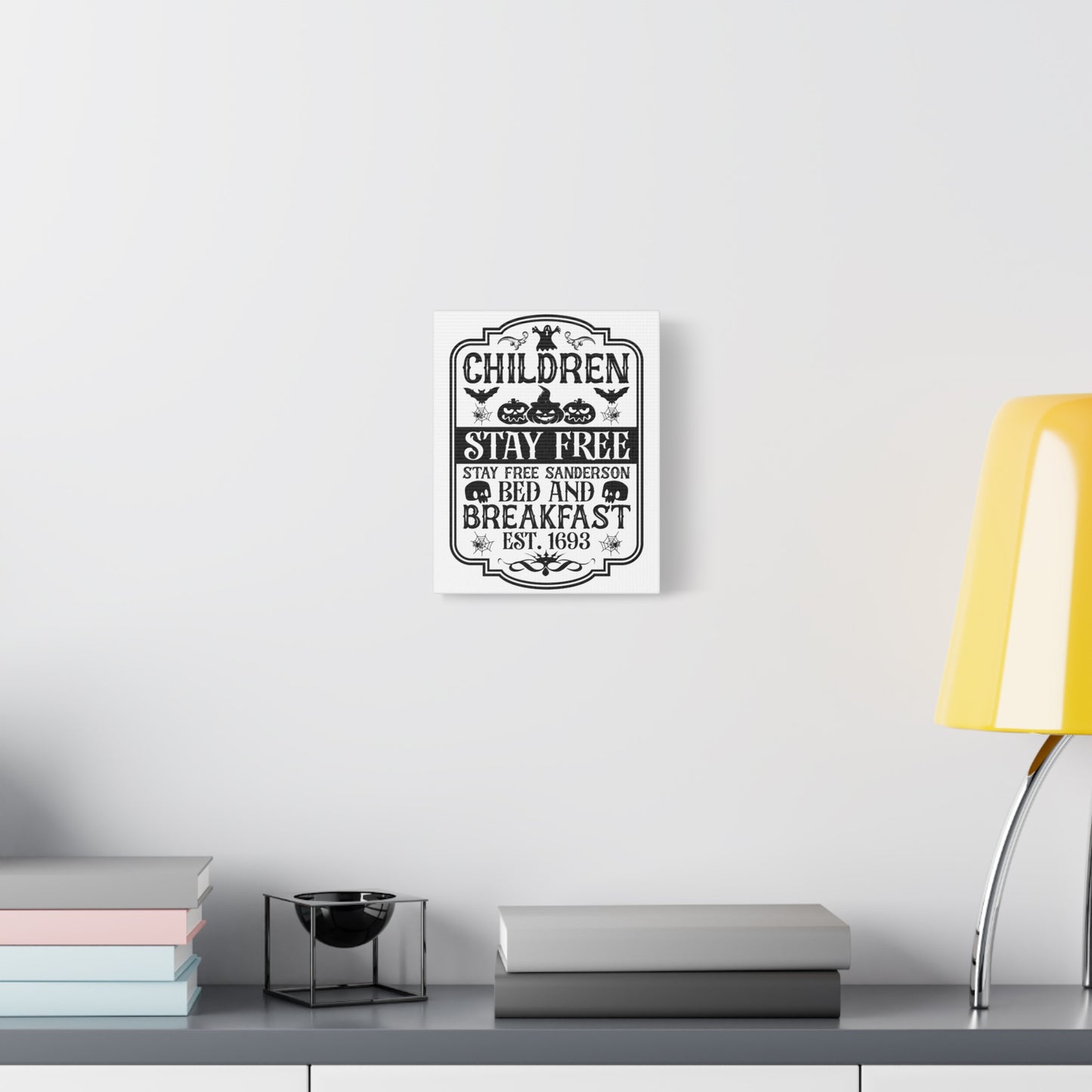 Sanderson Kids Stay Free Canvas Art