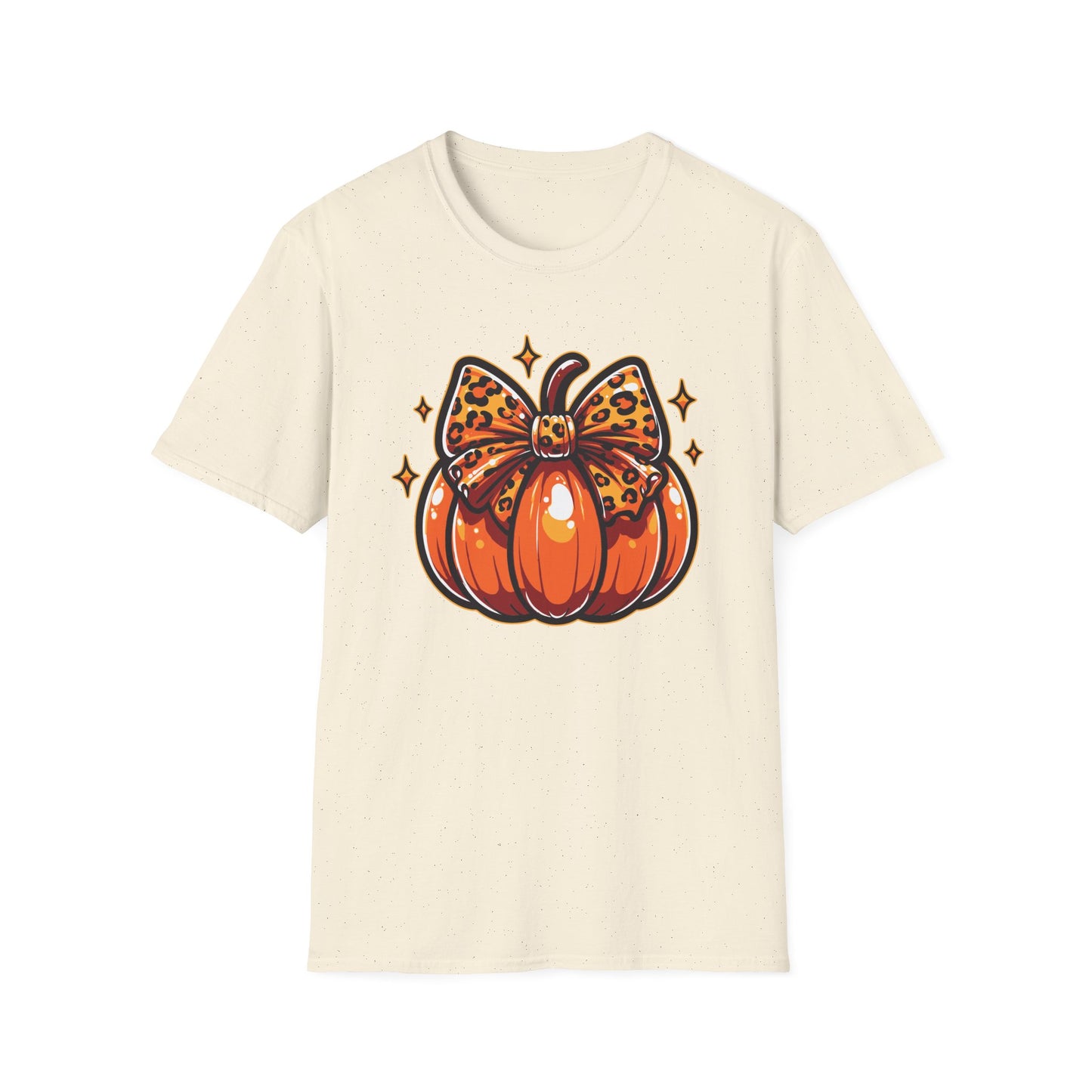 Leopard Pumpkin Bow T-Shirt