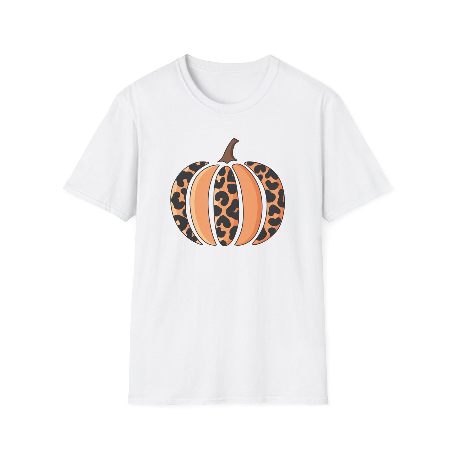 Leopard Print Pumpkin Unisex T-Shirt