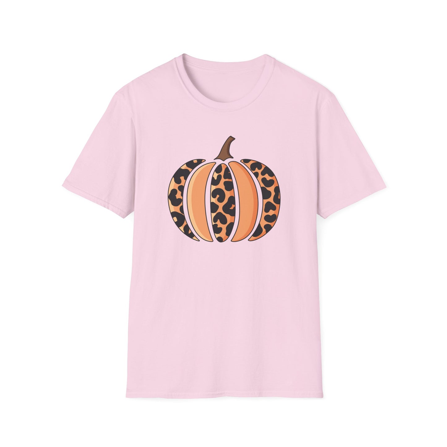 Leopard Print Pumpkin Unisex T-Shirt