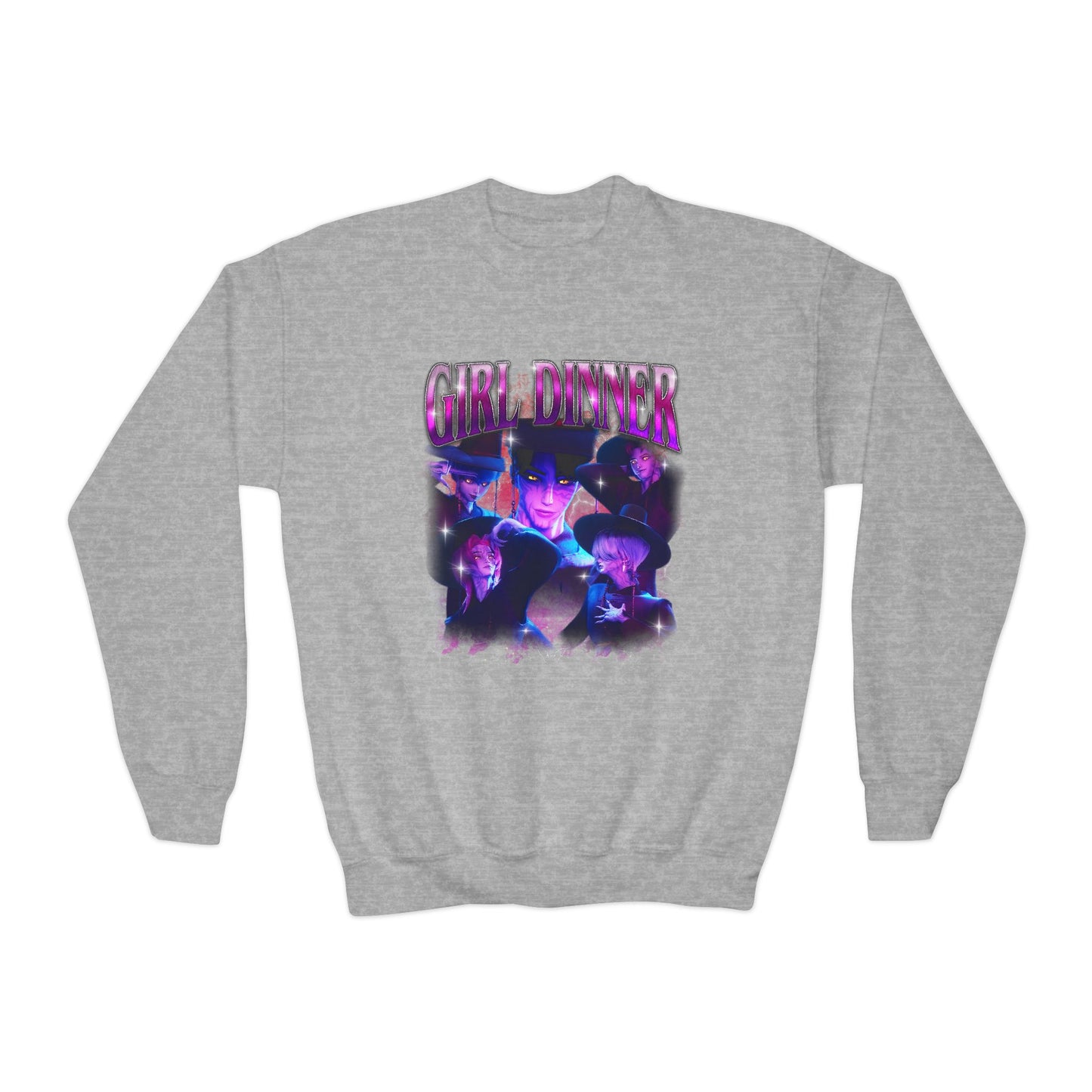 Kpop Girl Dinner Youth Crewneck Sweatshirt