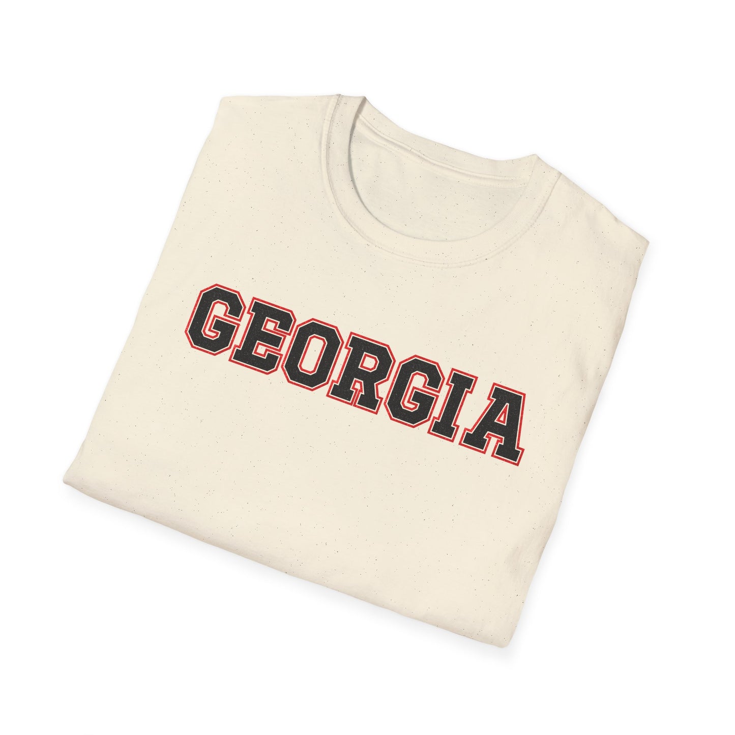 Glittery Black Georgia Softstyle T-Shirt