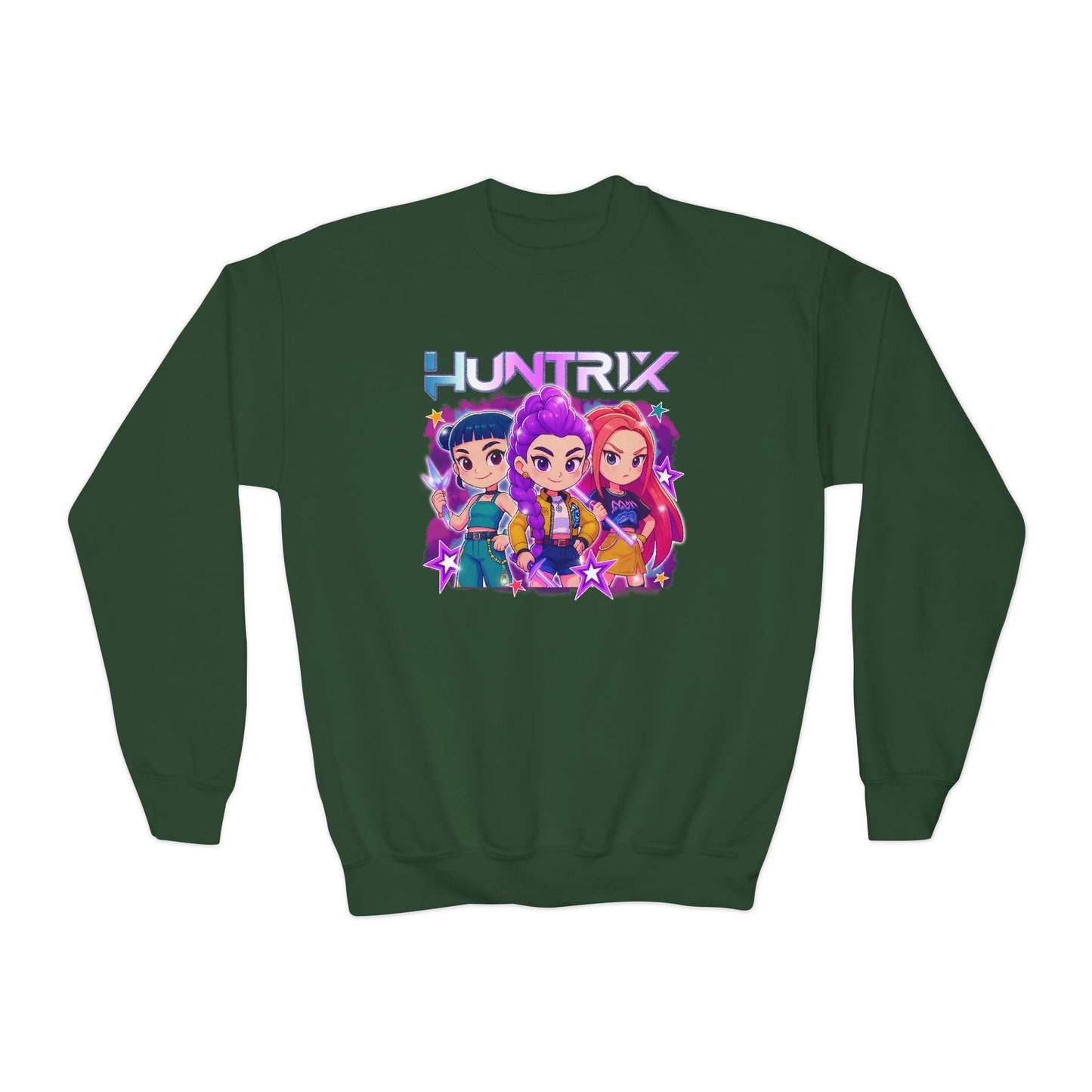 Kpop Huntrix Youth Crewneck Sweatshirt