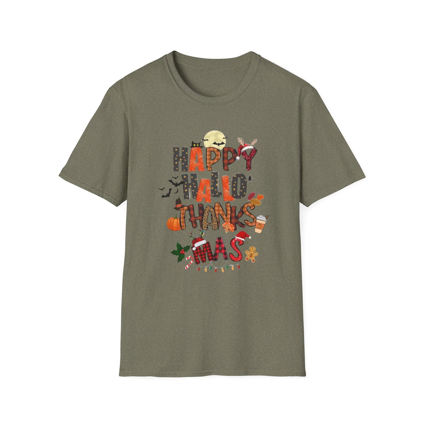Happy Hallothanksmas Unisex Softstyle T-Shirt