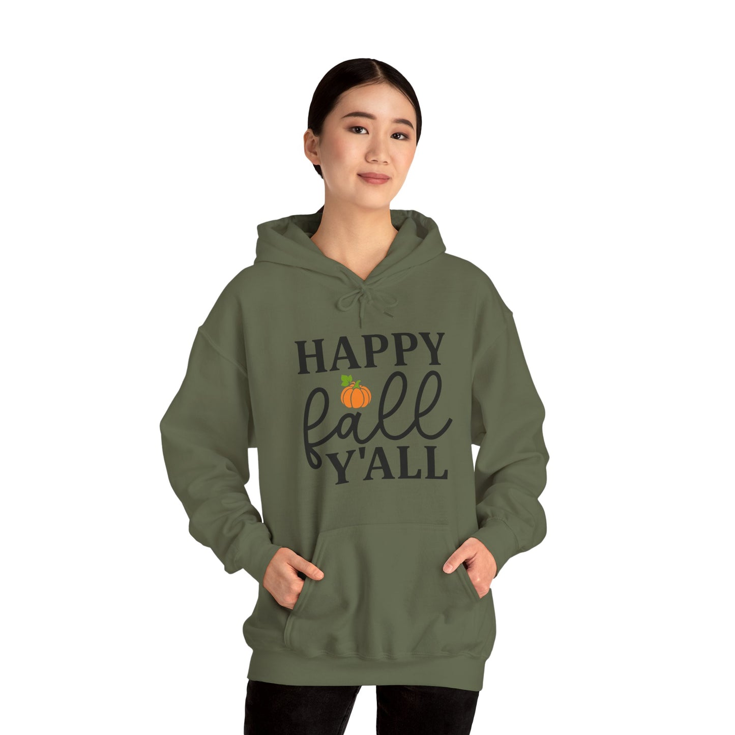Happy Fall Y'all Hooded Sweatshirt