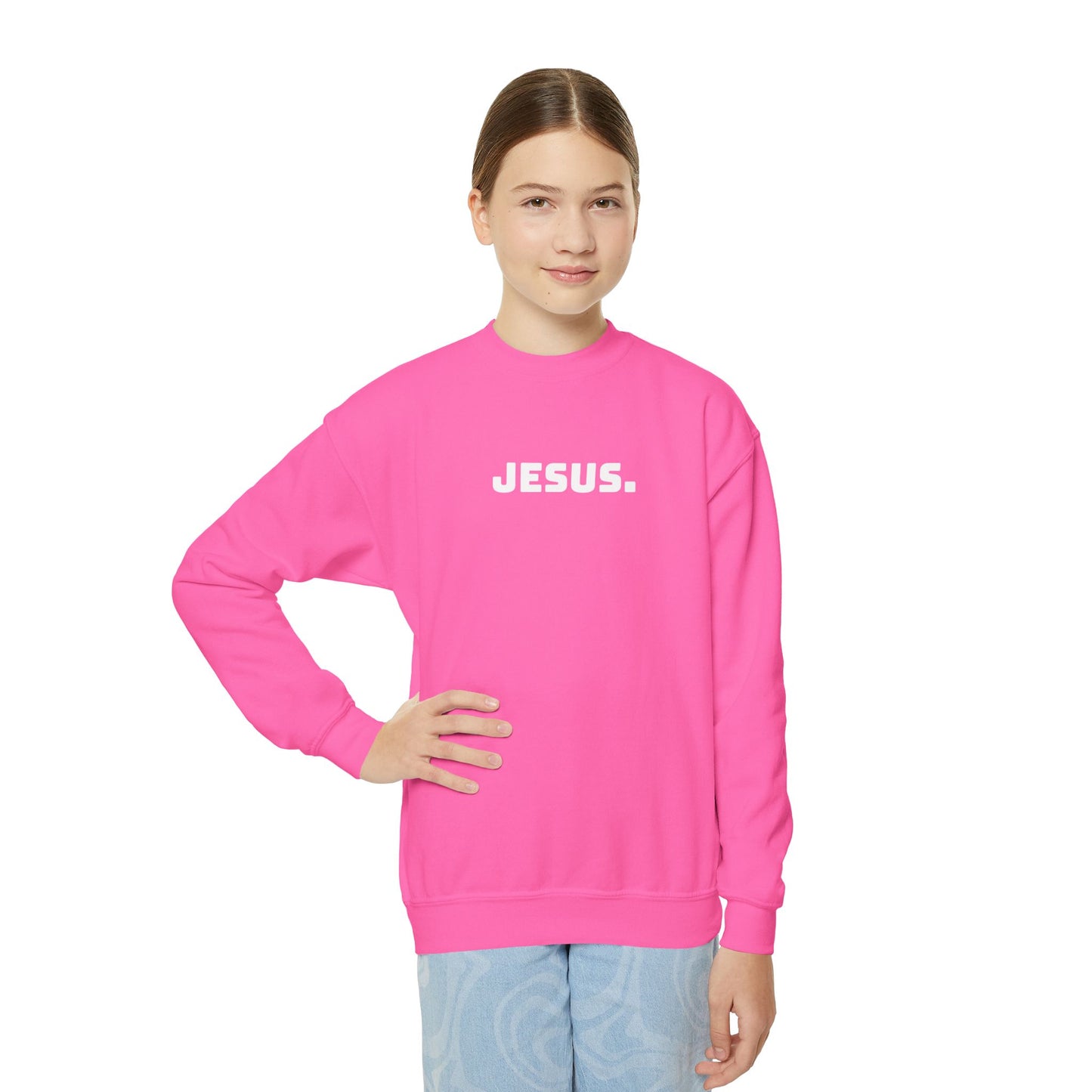 Youth JESUS. Crewneck Sweatshirt