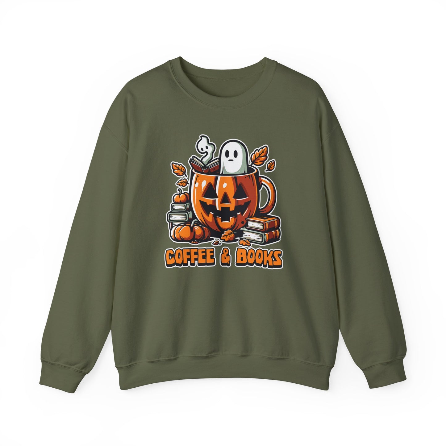 Halloween Coffee & Books Sweatshirt