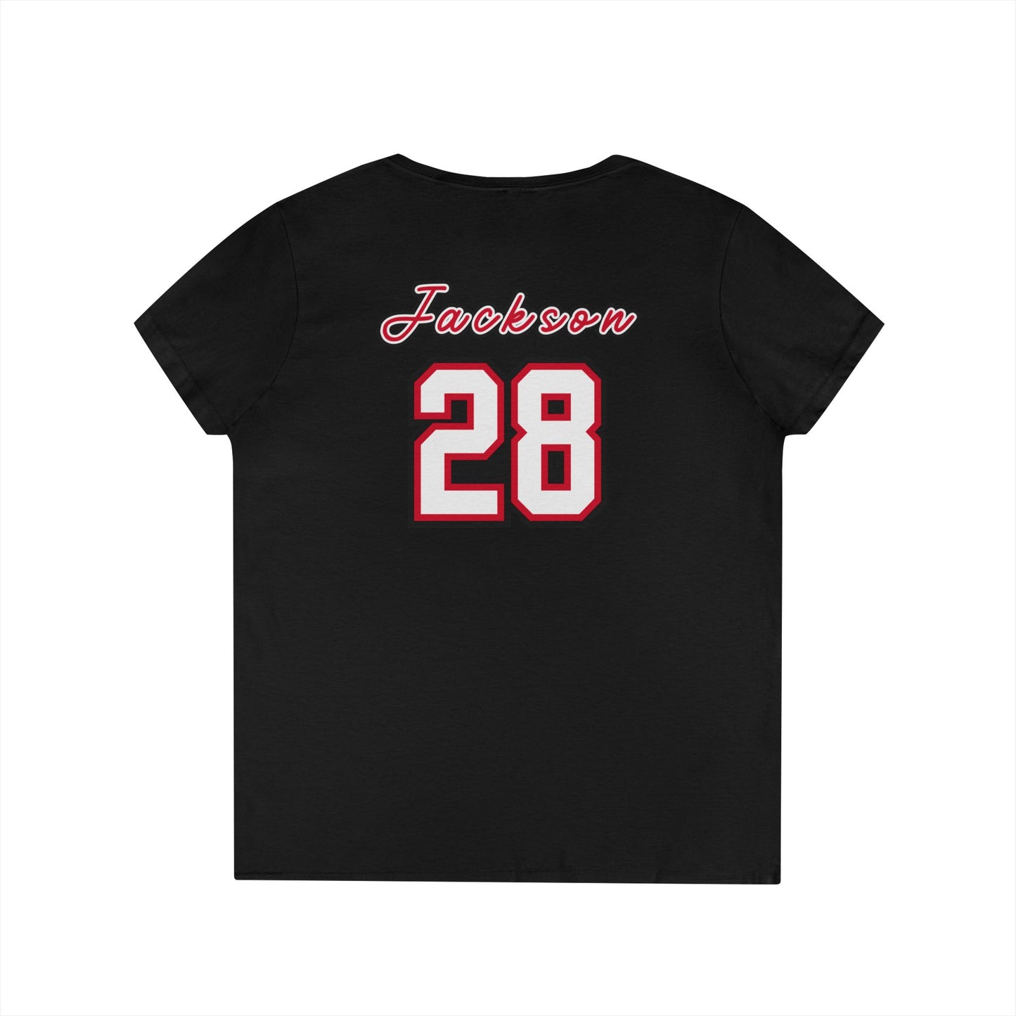 Flowery Branch Personalized Name and Number V-Neck T-Shirt