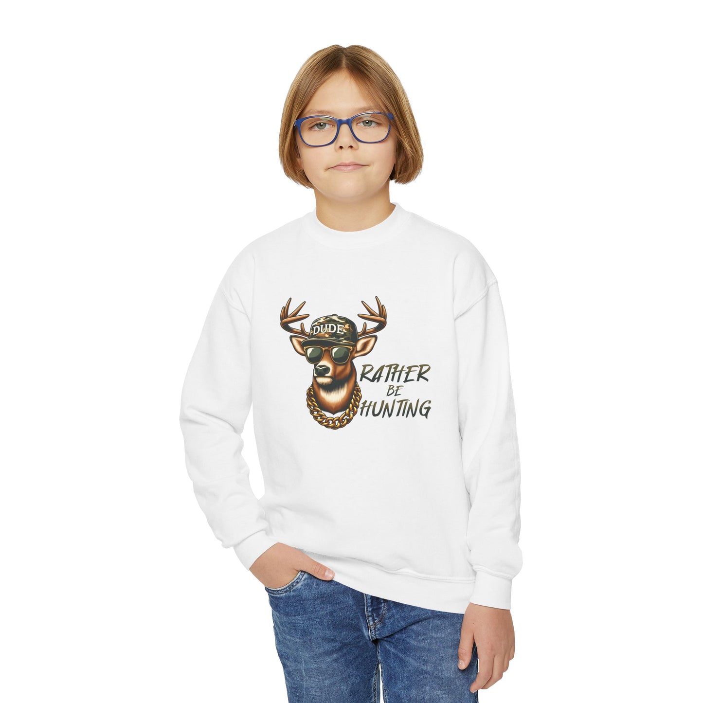 Rather be Hunting Youth Sweatshirt