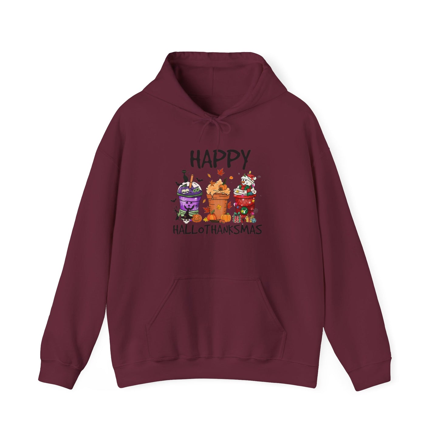 Happy Hallothanksmas Drinks Unisex Hoodie