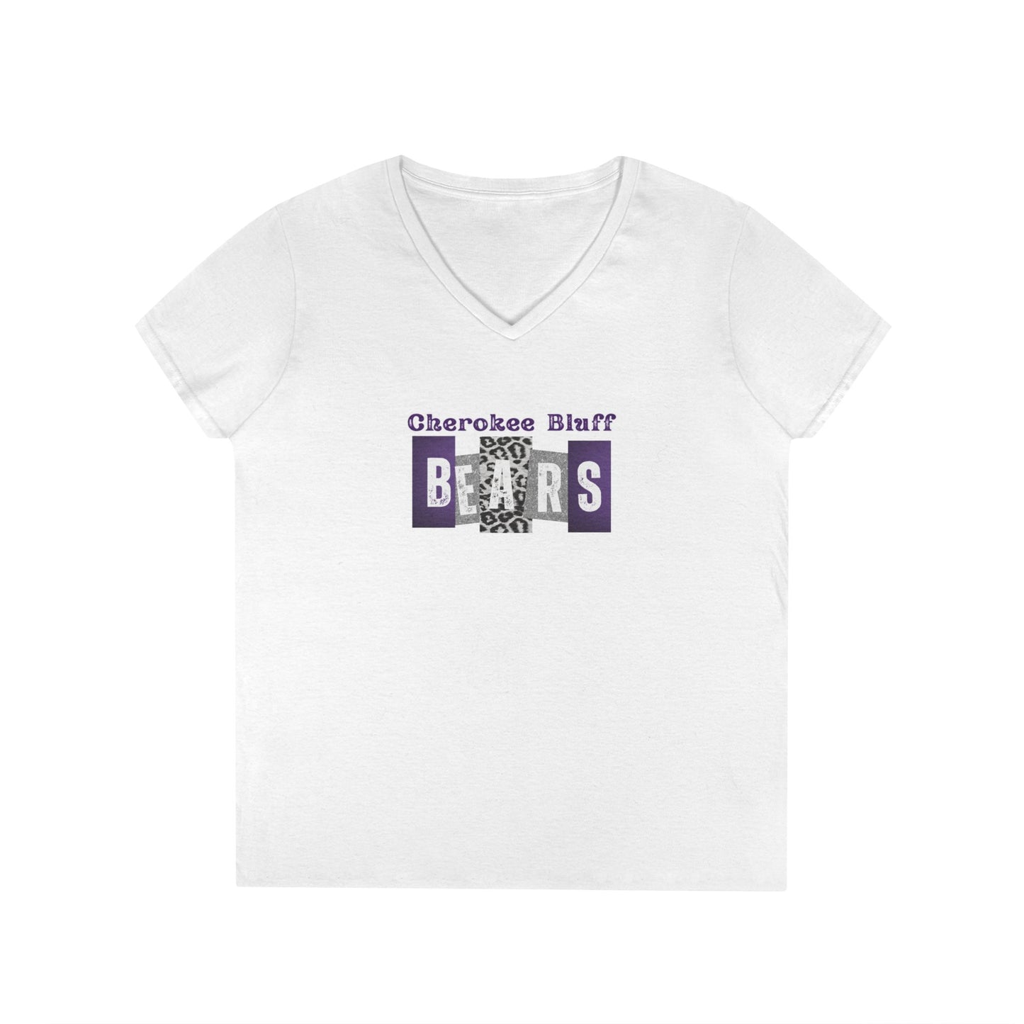 CB Bears Block Letters V-Neck T-Shirt