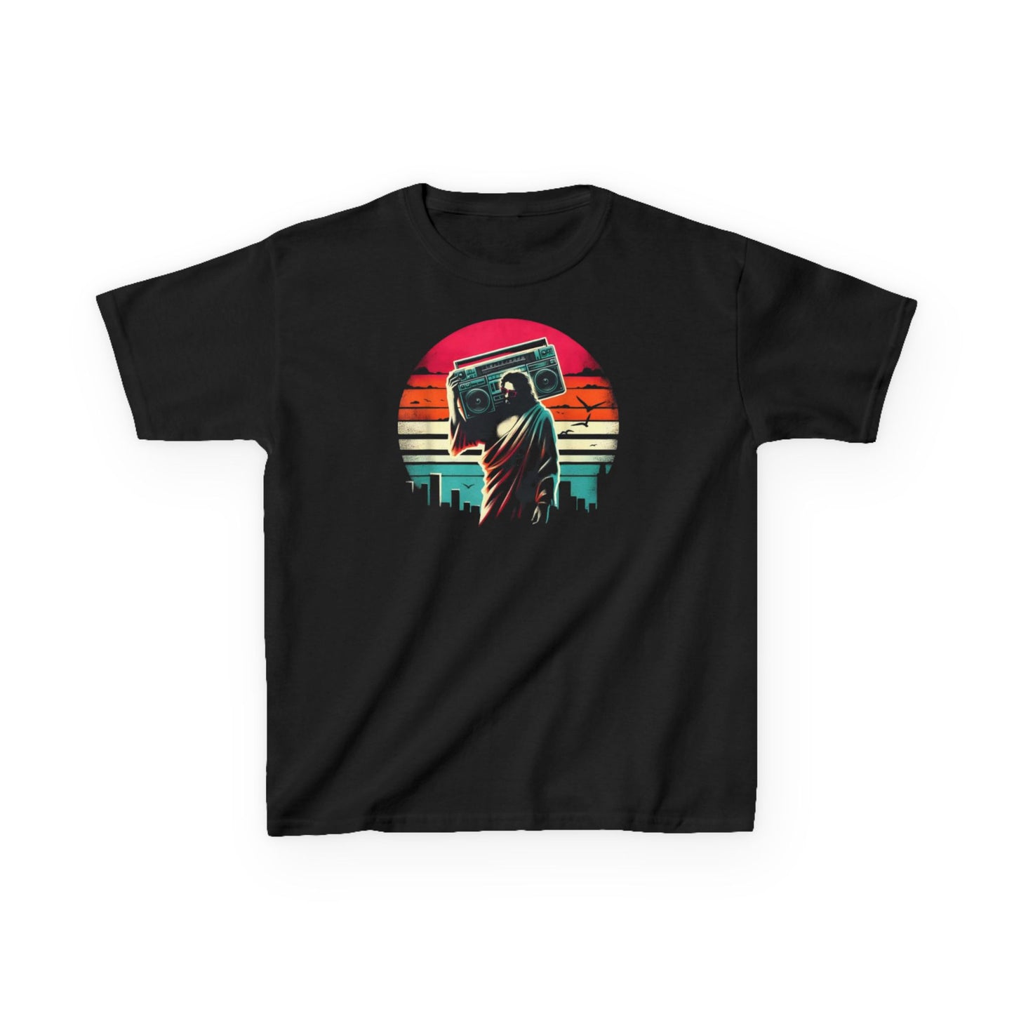 Retro Jesus Vibe Graphic Kids Tee