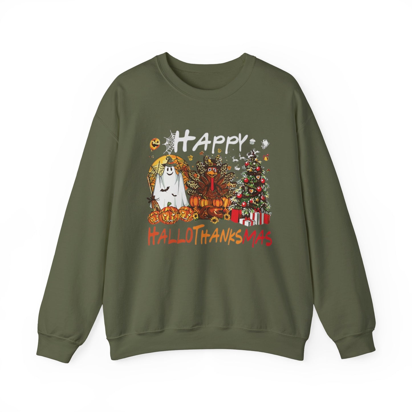 Happy Hallothanksmas Characters Sweatshirt