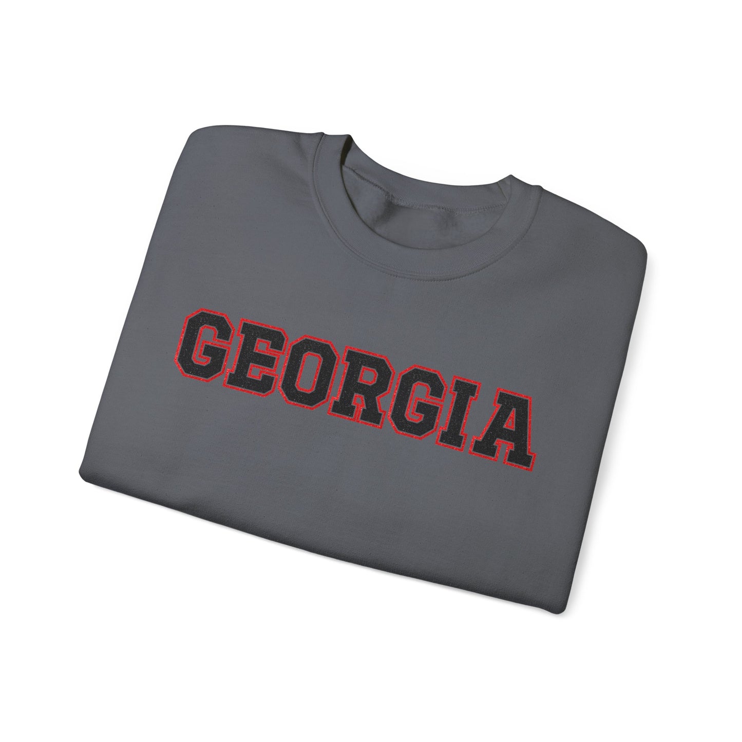 Glittery Black Georgia Crewneck Sweatshirt