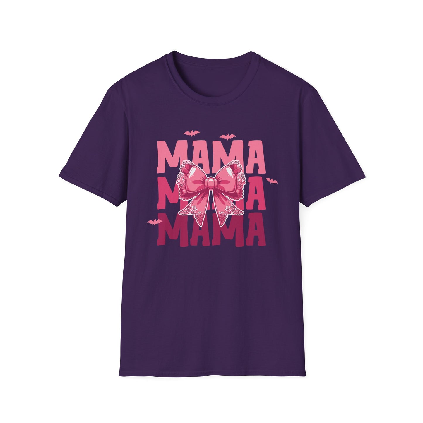 Halloween Mama With Bow Unisex Softstyle T-Shirt