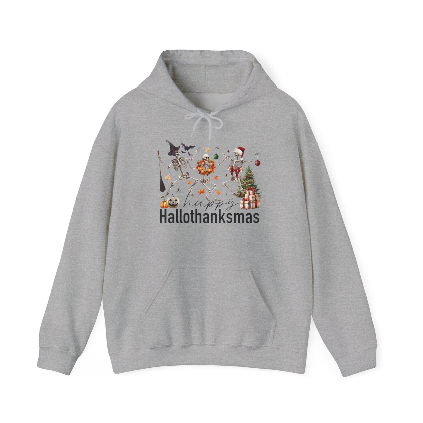 Happy Hallothanksmas Skeleton Hoodie