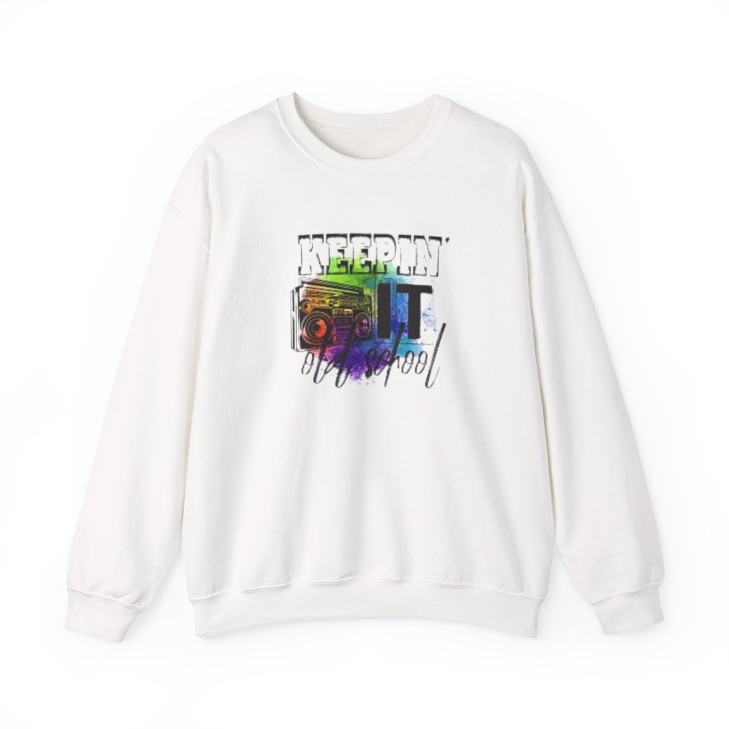 Colorful Boombox Crewneck Sweatshirt