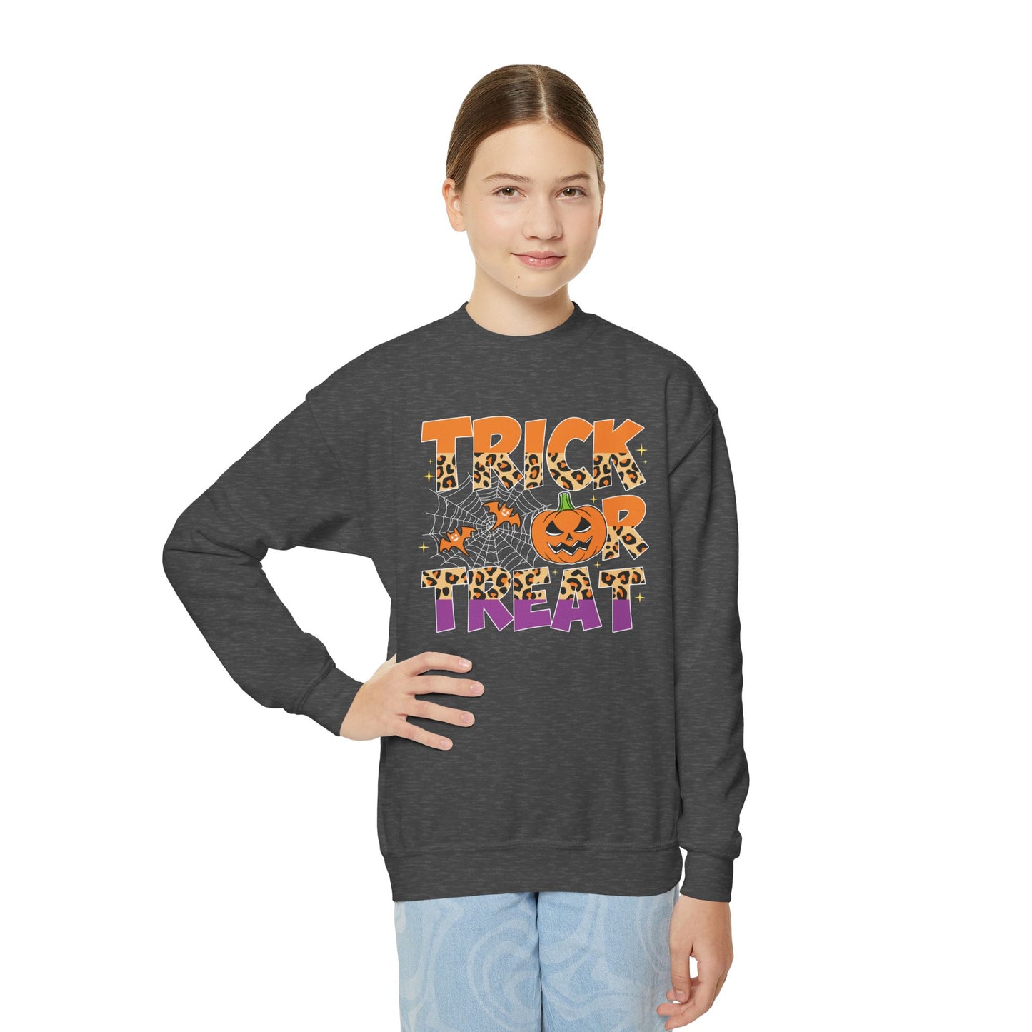 Youth Halloween Trick or Treat Sweatshirt