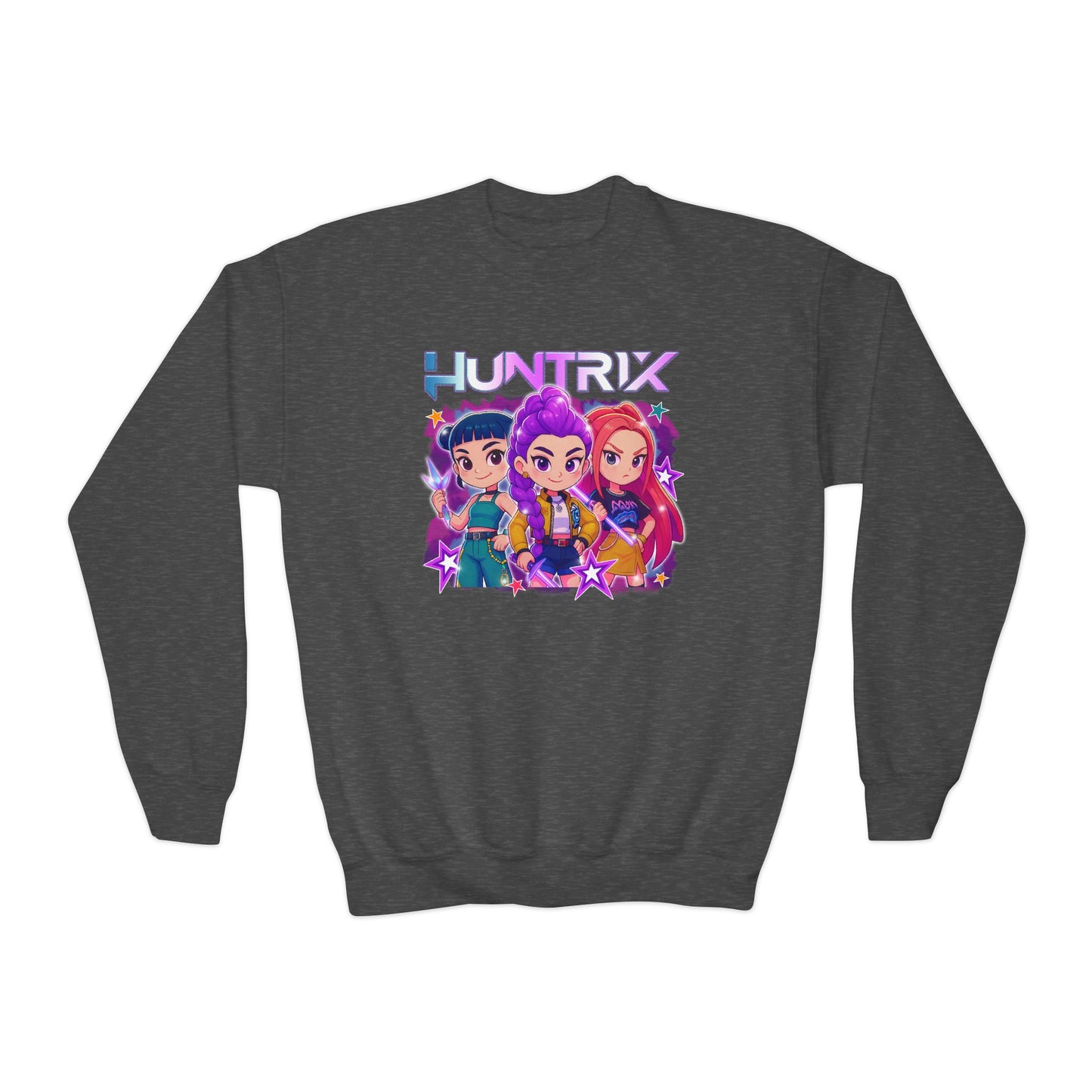 Kpop Huntrix Youth Crewneck Sweatshirt