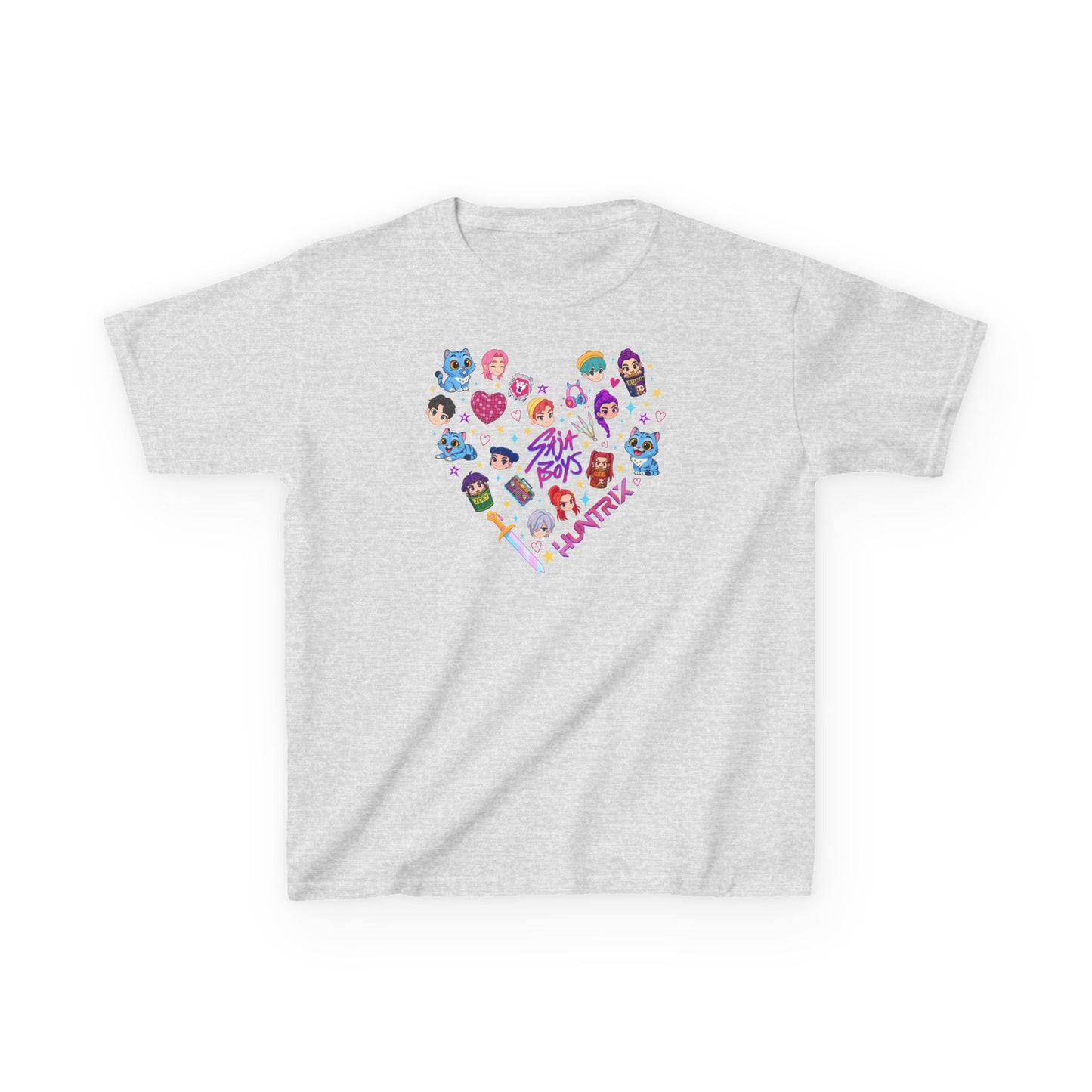 Kids Kpop Character heart Tee