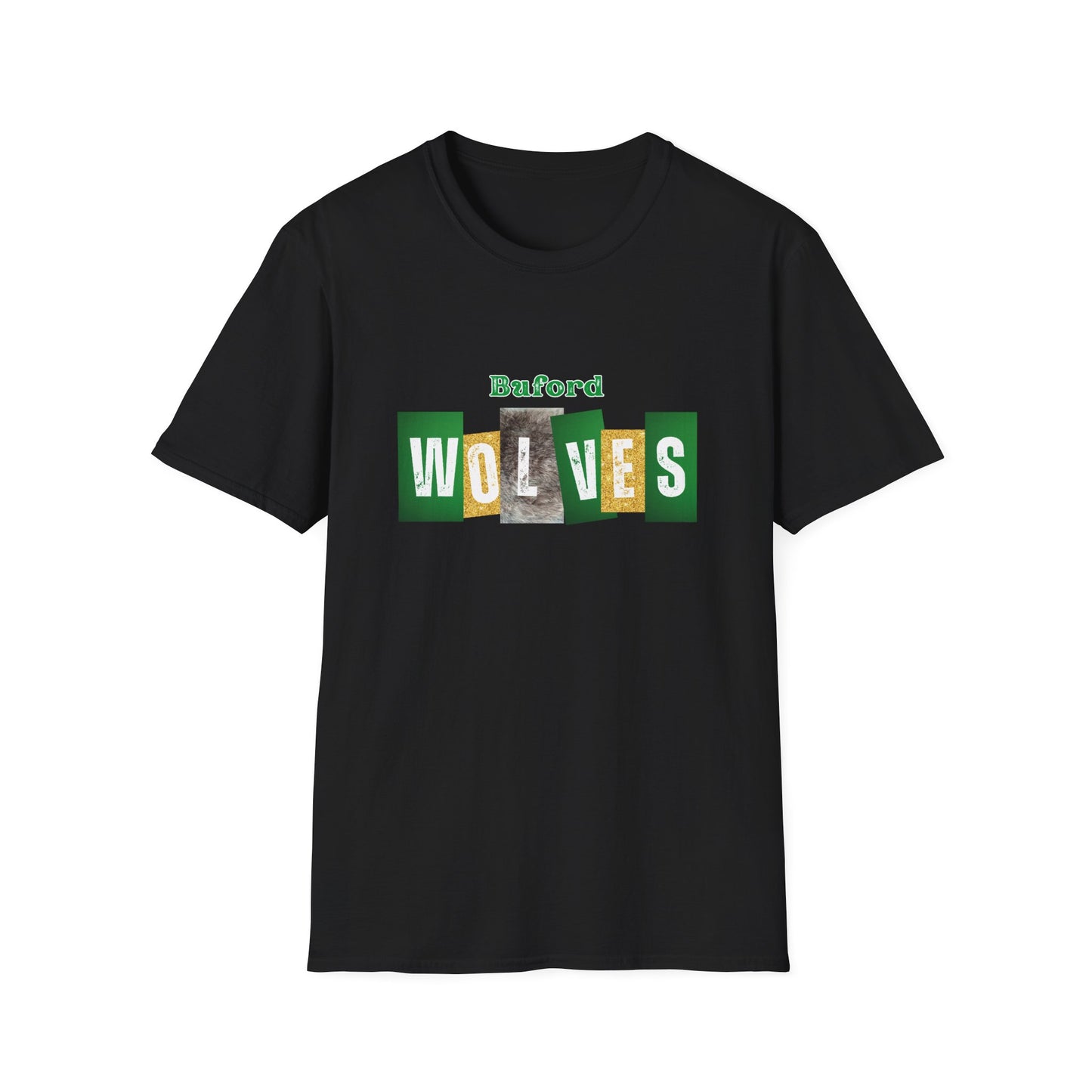 Buford Wolves Block Letters T-Shirt