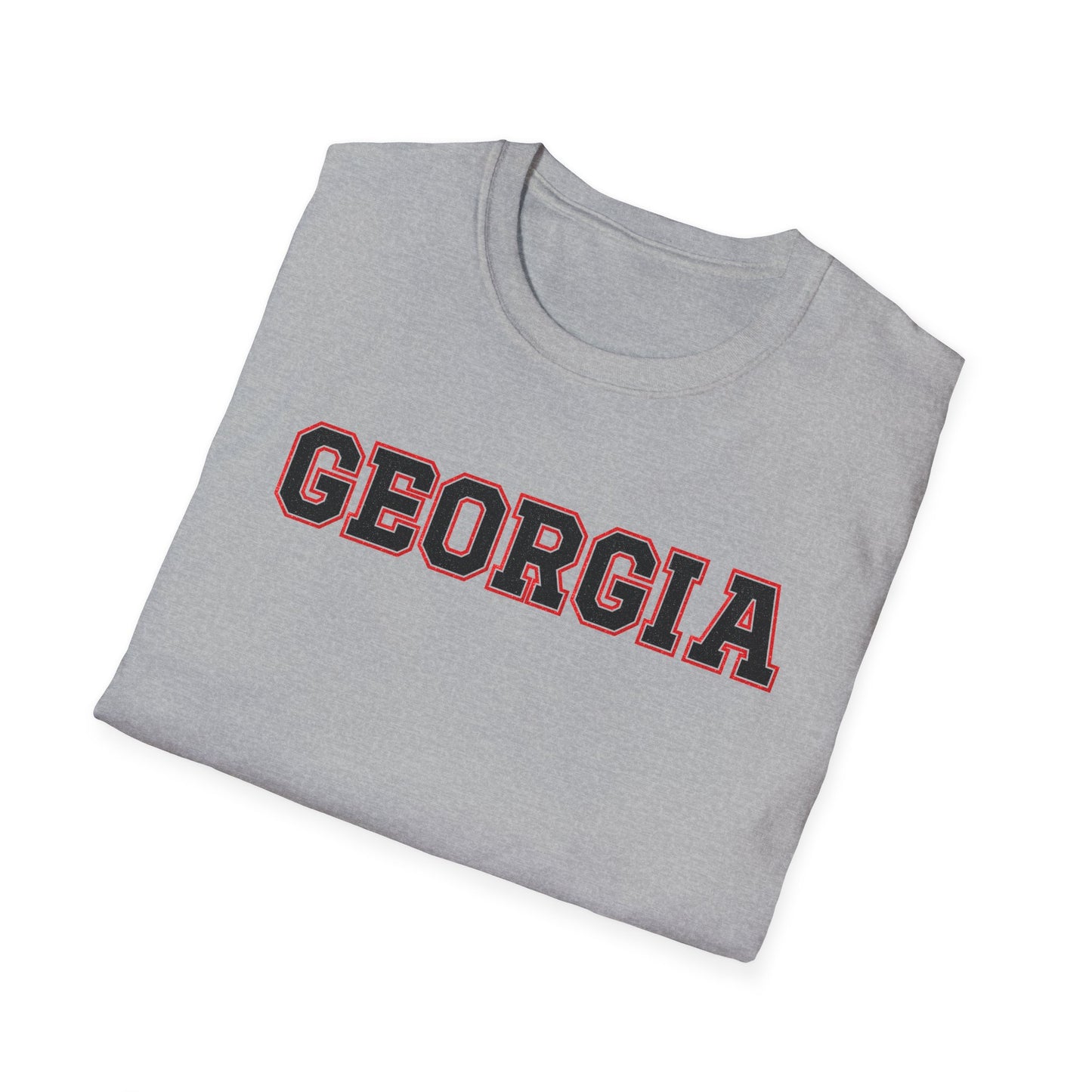 Glittery Black Georgia Softstyle T-Shirt