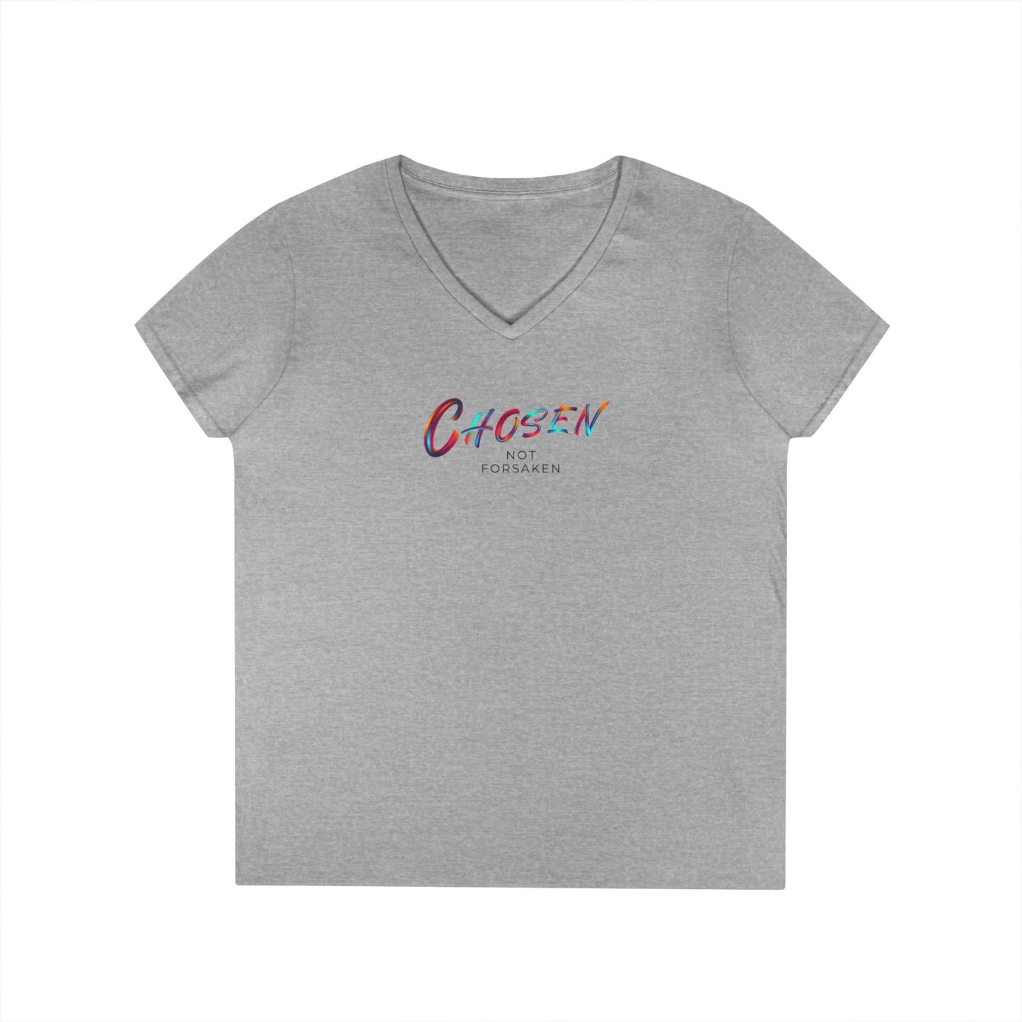 Chosen, Not Forsaken Ladies' V-Neck T-Shirt