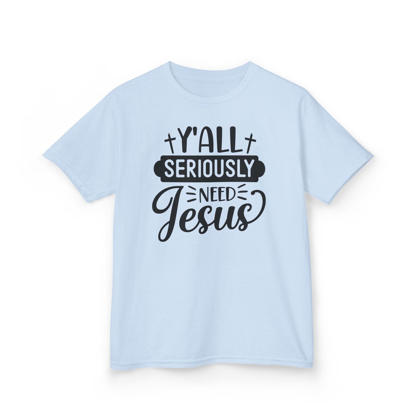 Kids Jesus Message Tee, Christian T-Shirt, Faith-Based Apparel, Youth Clothing, Gift for Church Events, Playful Style