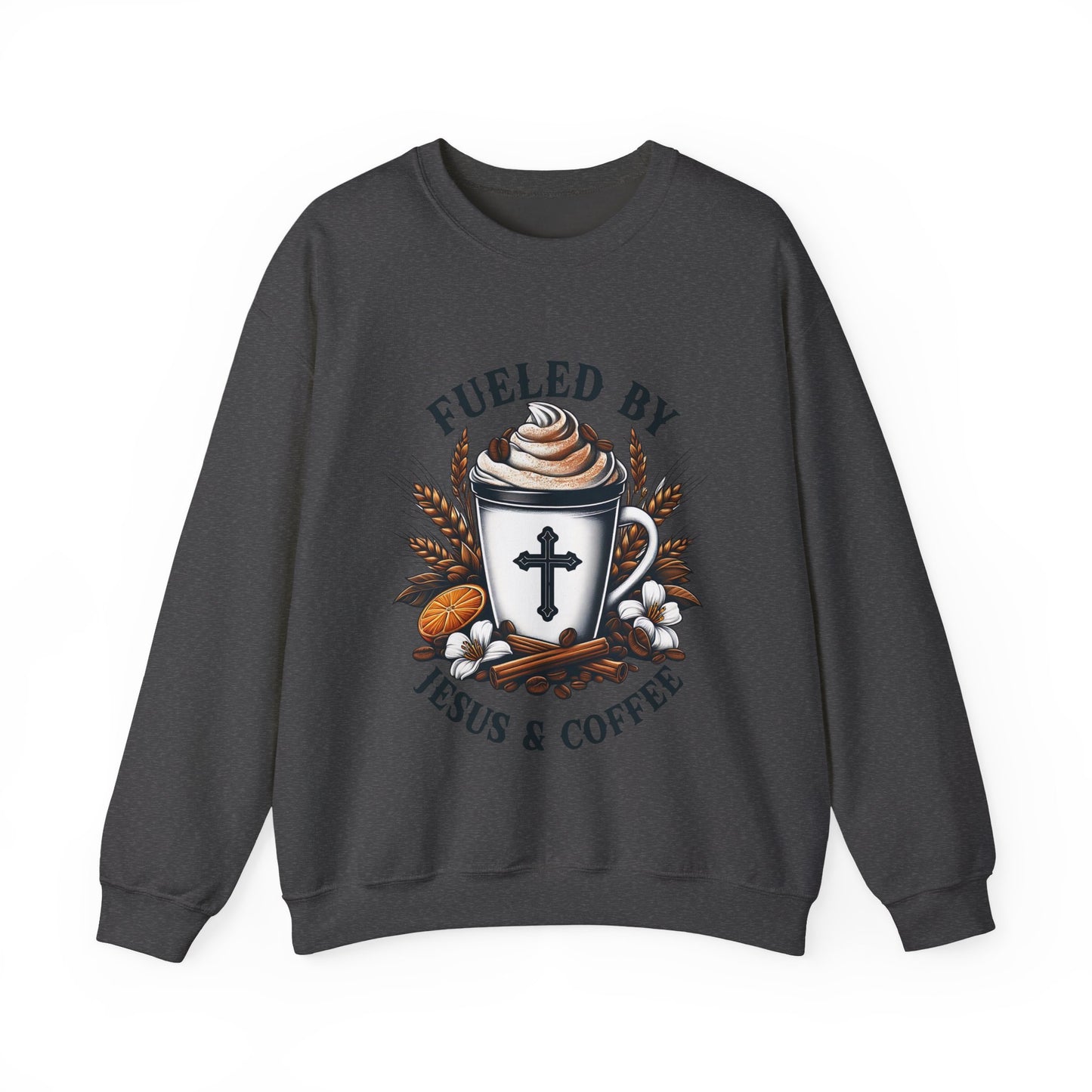 Fueled by Jesus & Coffee Crewneck Sweatshirt