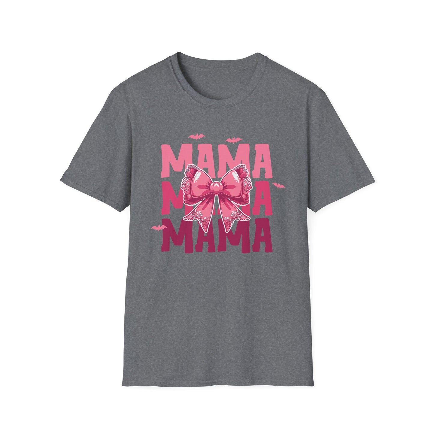 Halloween Mama With Bow Unisex Softstyle T-Shirt