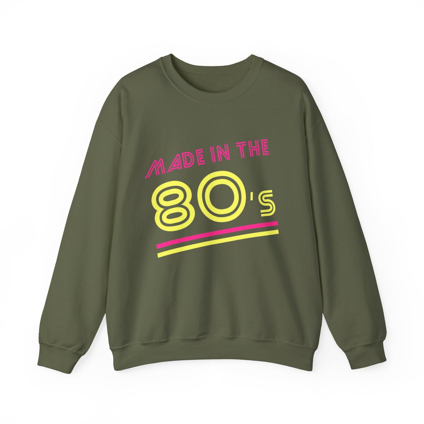Made in the 80's Neon Crewneck Sweatshirt